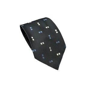 Polo Ralph Lauren Neiman Marcus Silk Repp Necktie Tie Navy‎ Crest Vtg 80s or 90s